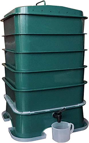 VermiHut Plus 5Tray Worm Compost Bin  Easy Setup and Sustainable Design