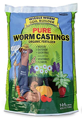 Worm Castings Organic Fertilizer Wiggle Worm Soil Builder 30pounds
