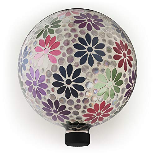 Alpine Corporation HGY426 Alpine Glass Glazing Globe Gazing Balls Multicolor