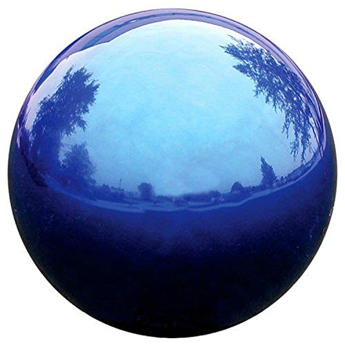 VCS BLU10 Mirror Ball 10Inch Blue Stainless Steel Gazing Globe