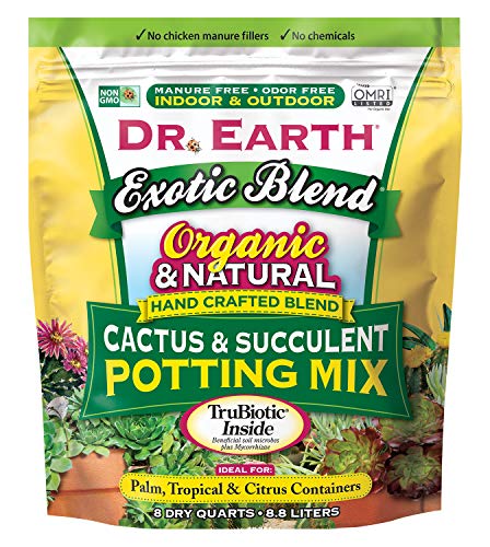 Dr Earth Exotic Blend Cactus  Succulent Potting Mix 8 qt