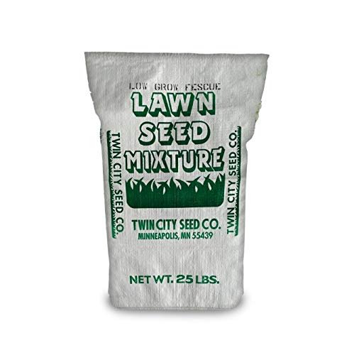 Twin City Seed Co Low Grow Fescue Seed Mixture  Low Maintenance Fine Grass Blend  Dense Turf for Hard to Mow Areas  Shade Tolerant Drought Resistant  999 Weed Free  25 lb Bag