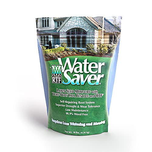 WaterSaver Grass Mixture with TurfType Tall Fescue Used to Seed New Lawn and Patch Up JobsGrows in Sun or Shade 10 lbsCovers 120 Acre