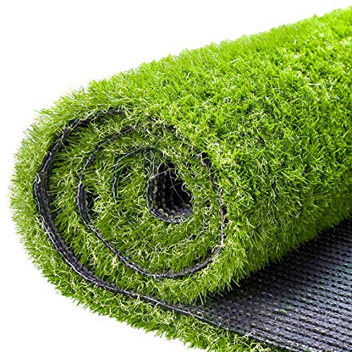Artificial Grass Fake Grass Turf Lawn 33 X 5 FT (165 Square FT) Ohuhu CPSIA Certified Realistic Synthetic Garden Turf Mat Grass with Drain Holes Indoor Outdoor Rug Carpet Pet Dogs Pee Pads Area