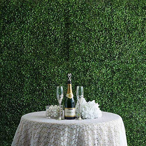 Boshen Pack of 10 PCS 24 x 16 Artificial Grass Wall Backdrop Panels UV Protected Thickened Faux Boxwood Privacy Hedge Panels Decoration for Party Wedding Garden Fence Backyard Indoor  Outdoor