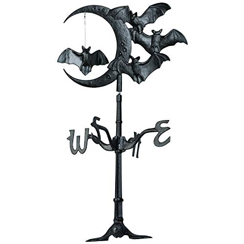 Whitehall Products Halloween Bat Rooftop Weathervane Black