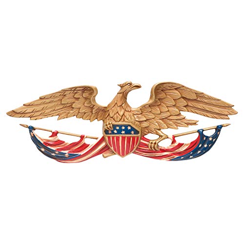 Whitehall Products Patriotic Decorative Wall Eagle 24-Inch Multicolored