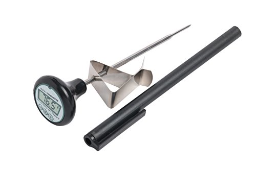 Digital Cooking Candy Liquid Thermometer with Stainless Steel Pot Clip Quick Read Battery Included
