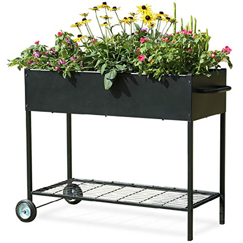 MIXC Raised Garden Bed Metal Elevated Outdoor Planter Box for Backyard  PatioLarge Planter for Vegetable Flower HerbStandard Size