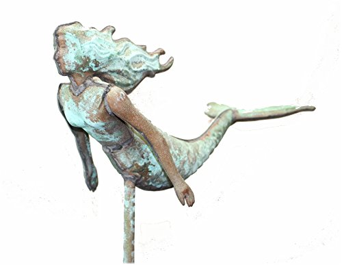 The Kings Bay Mermaid Copper Weather Vane Old Fashioned for Shore or Beach Decor