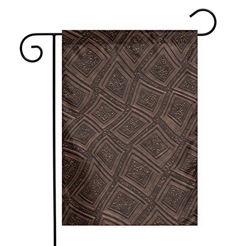 Vd67te&& Copper Weather Resistant Garden Flags Durable Family Party Flag One Side 12 X 18  Polyester