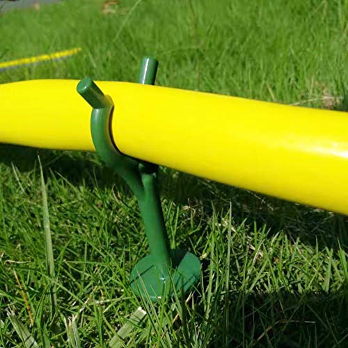 Garden Hose Guide Stake Holder Set of 8 Lawn Hose Support Spike Plant Saver Tool for GardenLawnYard