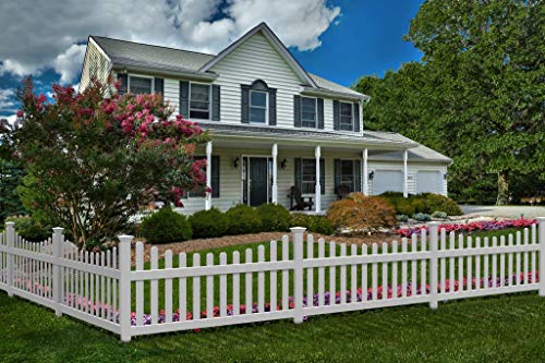 Zippity Outdoor Products ZP19041 No Dig All American Fence White