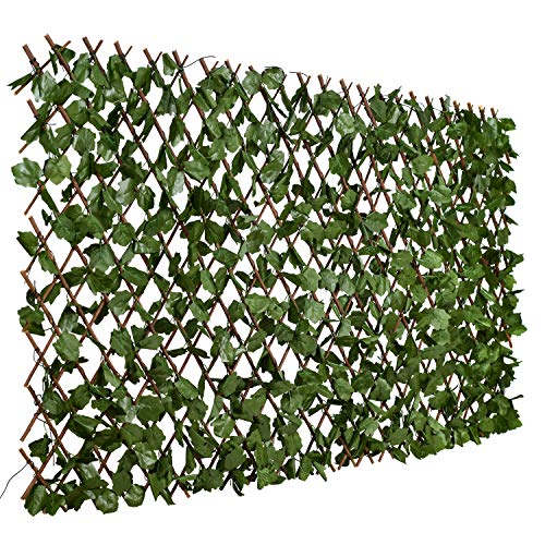 DearHouse Fence Privacy Screen for Balcony Patio OutdoorDecorative Faux Ivy Fencing PanelArtificial Hedges (Single Sided Leaves)