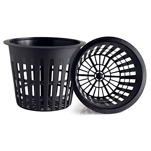 25 pack  3 inch Round HEAVY DUTY Net Cups Pots WIDE LIP Design  Orchids • Aquaponics • Aquaculture • Hydroponics • WIDE Mouth Mason Jars • Slotted Mesh by Cz Garden Supply