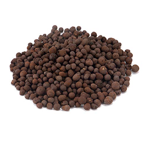 44lb Expanded Clay Pebbles Grow Media 043055 Hydroponic Cultivation Soil Stone Supplies Aquarium Fish Tank Substrate Decorative Ceramsite Stone for Garden Aquaponics Hydroponics Plants