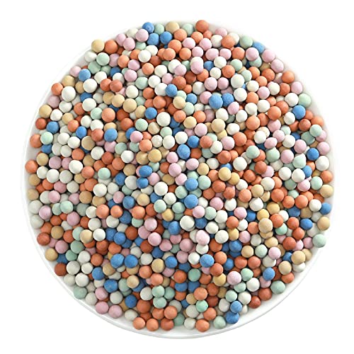 LOMELOBO 25lb Clay Pebbles Gardening Ceramsite Grow Media Horticultural Grade for Orchids Aquaponics Aquaculture Garden Top Dressing Multi Colors(6 Colors Mixed)