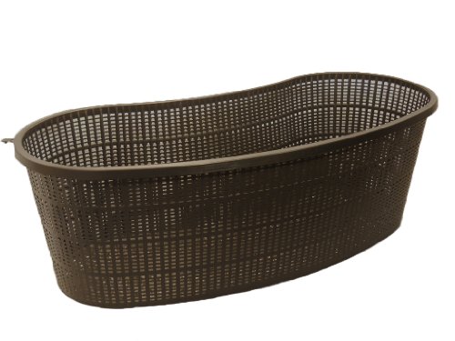 Contour or Kidney Shaped Plastic Slotted Mesh Water Garden Aquatic Pond Plant Basket 17 Inch Perfect for Lilys Planting Pot Basket for Aquaponics Hydroponics