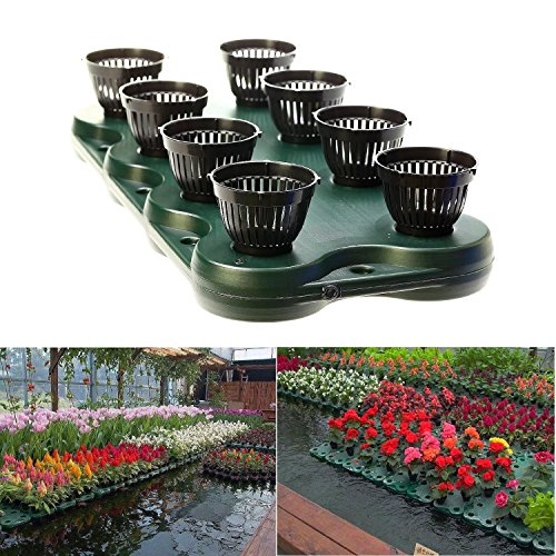 GB 16 Plugs 2pcs Aquaponics Floating Pond Planter Basket Hydroponic Island Gardens