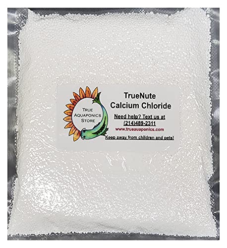 TrueNute Calcium Chloride 16 Ounces for Aquaponics Hydroponics Soil and Foliar Spray for Plants Stronger Than Liquid