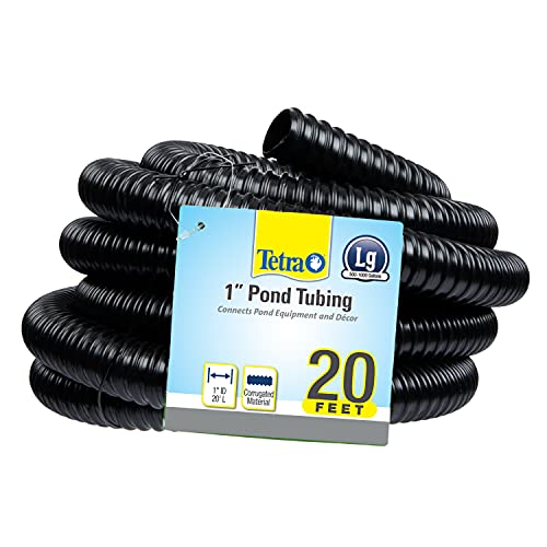 Tetra Pond Pond Tubing 1 Inch Diameter 20 Feet Long Connects Pond Components Black (19736)