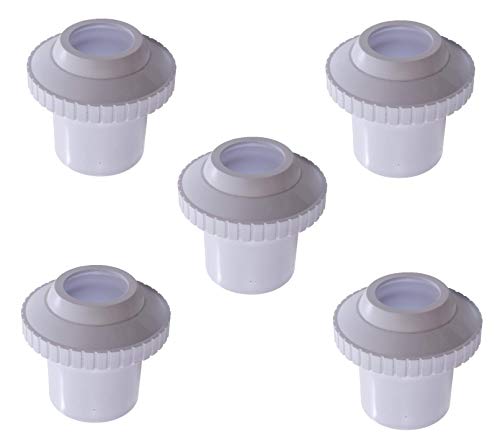 ATIE Pool Spa SP1421E Directional Hydrostream Jet Insider Fitting with 1Inch Opening Eyeball and 112 Inch Slip Replace Hayward Hydrostream SP1421E Fitting (5 Pack)