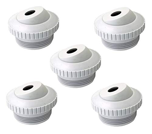 PoolSupplyTown Pool Spa 12 Opening Hydrostream Return Jet Fitting with 112 Inch MIP Thread Replace Hayward SP1419C (5 Pack)