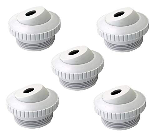 PoolSupplyTown Pool Spa 12 Opening Hydrostream Return Jet Fitting with 112 Inch MIP Thread Replace Hayward SP1419C (5 Pack)