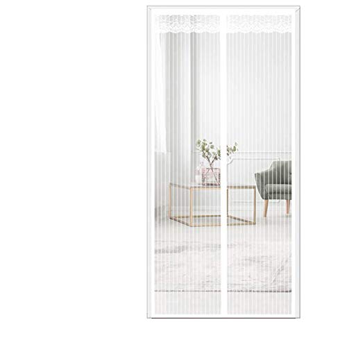 THAIKER Mosquito Door Screen 200x260cm(79x102inch) Keep Insects Out Mosquito Mesh for BalconyPatio DoorSize Up to White