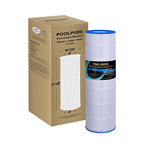 POOLPURE PLF150A Pool Filter Replaces Pentair CC150 CCRP150 PAP150 Unicel C9415 R173216 59054300 Filbur FC0687 160317 160355 160352 Predator 150 150 sq ft Filter Cartridge 1 Pack