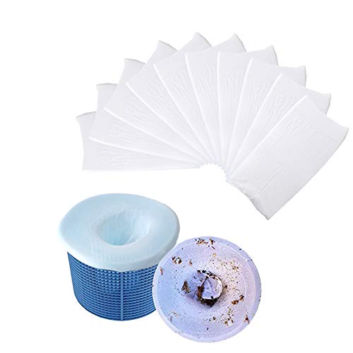 10PCS Pool Skimmer Filter Socks Fine Mesh Scum Pool Filter Socks Nets Reusable Pool Spas Filter Protector Savers for Filters Baskets Pool Blaster and Skimmers