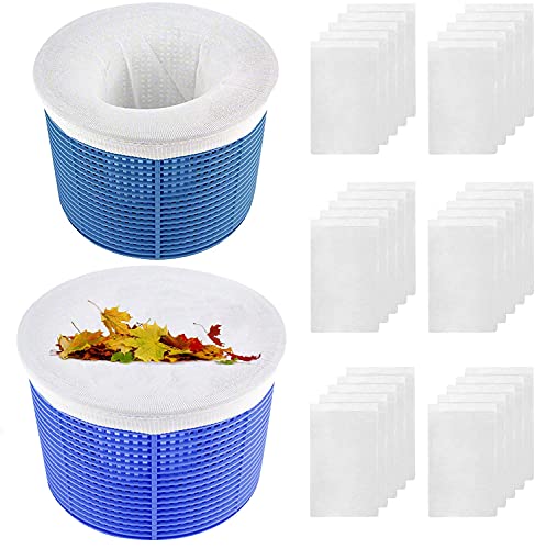 30PC Pool Skimmer Socks  Excellent Savers for Pool FiltersUltra Fine Mesh to Trap Even The Smallest Debrisfor Baskets and Skimmers Fine Mesh Pool Socksto Protect Your Inground or Above Ground Pool
