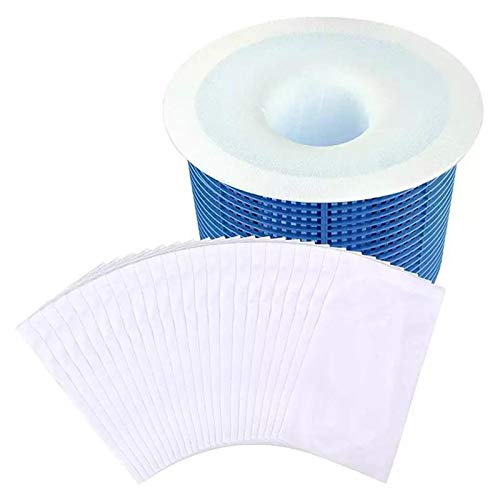 Orgrimmar Pool Skimmer Socks 20 Pack Reusable Fine Mesh Net Debris Catcher Saver for Filters Baskets and Skimmers