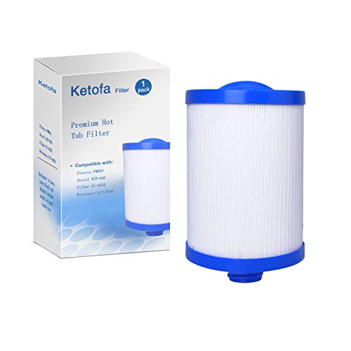 FC0359 Spa Filters Replacement Cartridges Compatible with Unicel 6CH940 Filbur FC0359 Pleatco PWW50 for Waterways 8170050 Front Access Skimmer 45 Square Foot Top Load Aber Hot Tubs