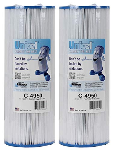 Unicel C4950 Hot Tub and Spa 50 Sq Ft Replacement Filter Cartridge for C4326 and C4625 (2 Pack)