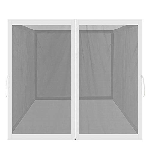 Mosquito Net for Outdoor Patio and Garden Screen House for Camping and Deck  Outdoor Gazebo Screenroom  Zippered Mesh Sidewalls for 10x 10 Gazebo and Tent (Screen House in White)