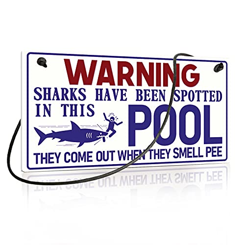 Putuo Decor Pool Rules Sign Outdoor Swimming Pool Decor 10x5 Inches PVC Hanging Wall Plaque  Warning