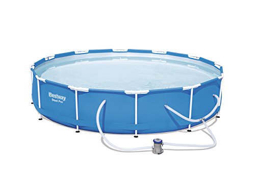 Bestway 56680 Steel Pro 12ft x 30in Above Ground Round Frame Pool Set  for Kids  Adults
