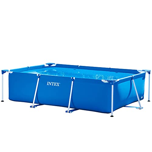 Intex 85 x 53 x 213 Rectangular Frame Above Ground Backyard Swimming Pool