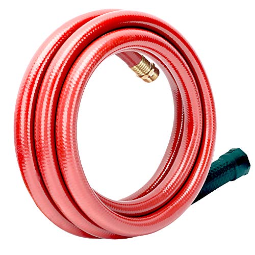 Solution4Patio Homes Garden 34 in x 10 ft Short Hose MaleFemale LeadHose No Leaking High Water Pressure Solid Brass Fitting for Water SoftenerDehumidifierVehicle Water Filter 12 Year Warranty