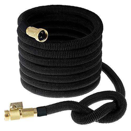 INNAV8 Expandable Garden Hose 25FT  SUPER Latex Core Lightweight Expandable Hose 25 FT Garden Hose Brass Shut Off Valve NoKink Flexible Garden Hose Expandable Water Hose 25 Ft  Pocket Flex Hose