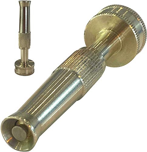 MAXFLO High Pressure Hose Nozzle Heavy Duty  Brass Water Hose Nozzles for Garden Hoses  Adjustable Function  Garden Sprayer Spray Nozzle Power Washer Nozzle Single Grip Feature