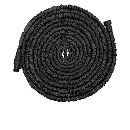 POYINRO Expandable Garden Hose 75ft Strongest Expanding Garden Hose with Triple Layer Latex Core  Latest Improved Extra Strength Fabric Protection for All Your Watering Needs Improved Design(Black)
