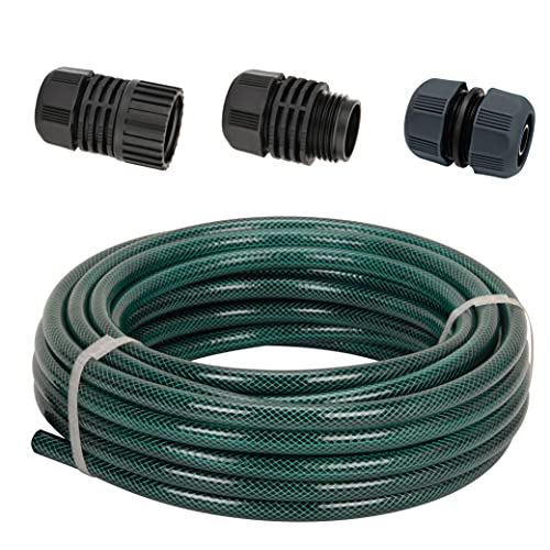 Eden 94049 12 in 50 ft Heavy Duty Flexible Garden Hose DIY Set