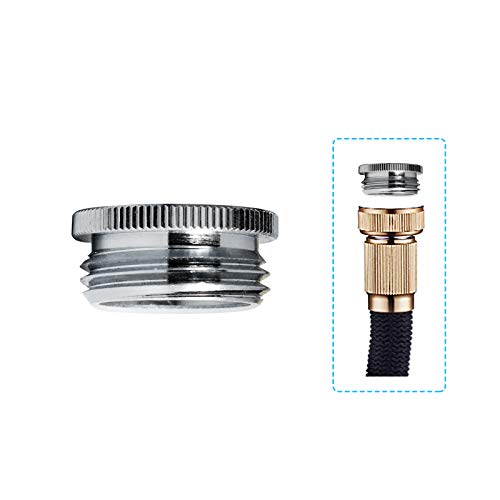 Garden Hose Adapter for Female G12 to Male 34 GHTM Chrome 1Pack