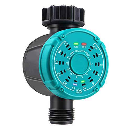 Sprinkler Timer Programmable Water Timer with SingleOutlet One Touch Setup Automatic Irrigation System Hose Faucet Timer Digital Waterproof Watering Timer for Garden Lawns Plants