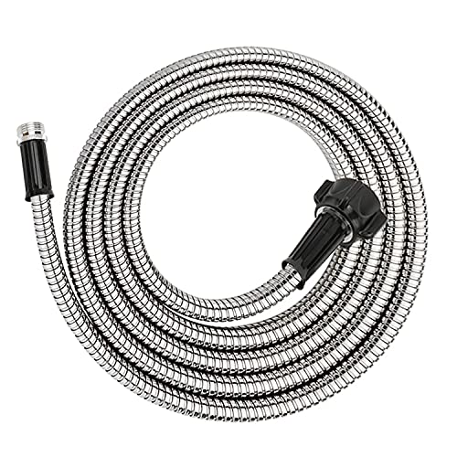 Yanwoo 304 Stainless Steel 10 Feet Garden Hose Lightweight KinkFree Heavy Duty Outdoor Hose (10ft)