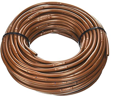 (100 ft Roll)  USA Made  14Inch x IrrigationHydroponics Dripline with 6Inch Emitter Spacing (Brown) (100 Foot Roll)