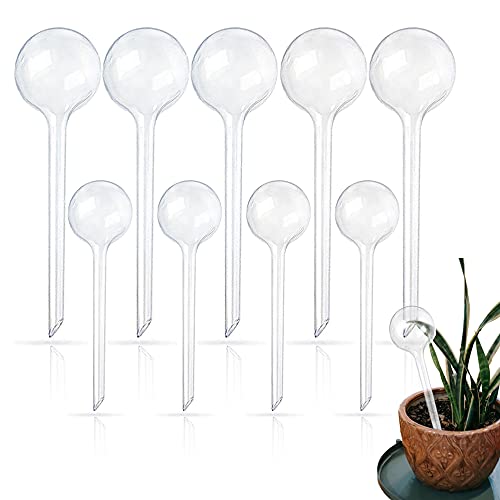 Xanllaxa 10 Pcs Clear Plant Watering GlobesPlastic SelfWatering BulbsFlower Automatic Watering DeviceGarden Waterer for Plant Indoor Outdoor