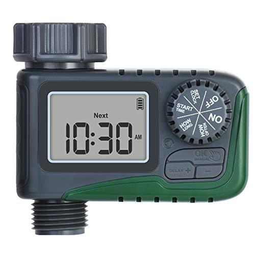 moistenland Sprinkler Timer Water Timers with 3 Modes  Automatic WateringRain DelayManual Watering Digital Garden Irrigation Timer IP65 Waterproof Outdoor Hose Timer for Garden Lawns Plants